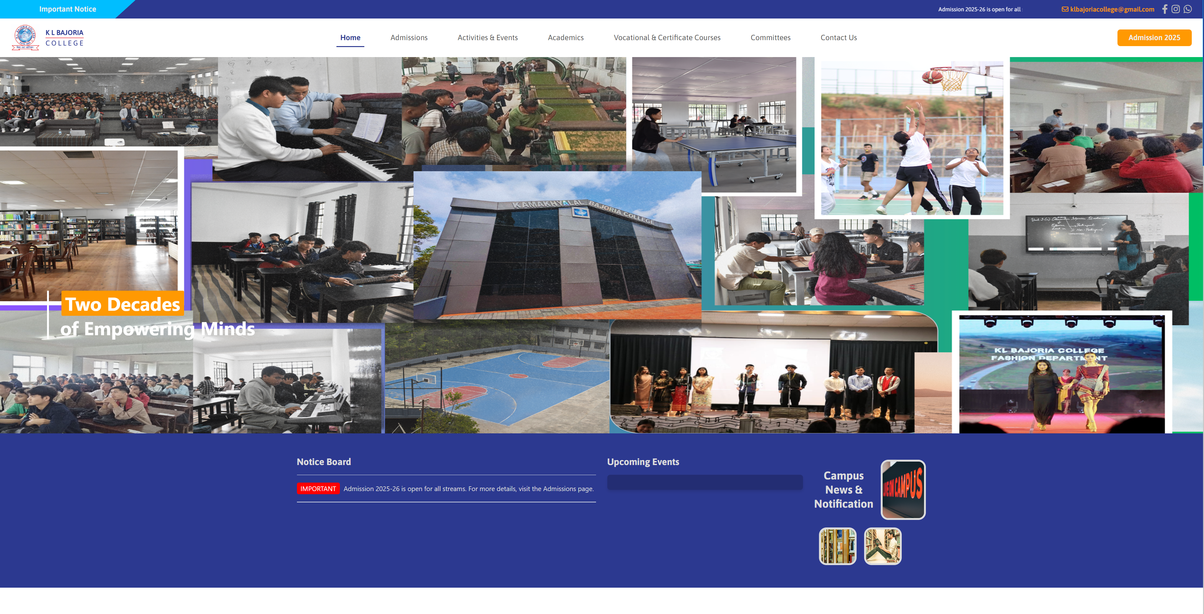 K L BAJORIA College